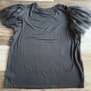 Torrid Black Rayon Blend Top